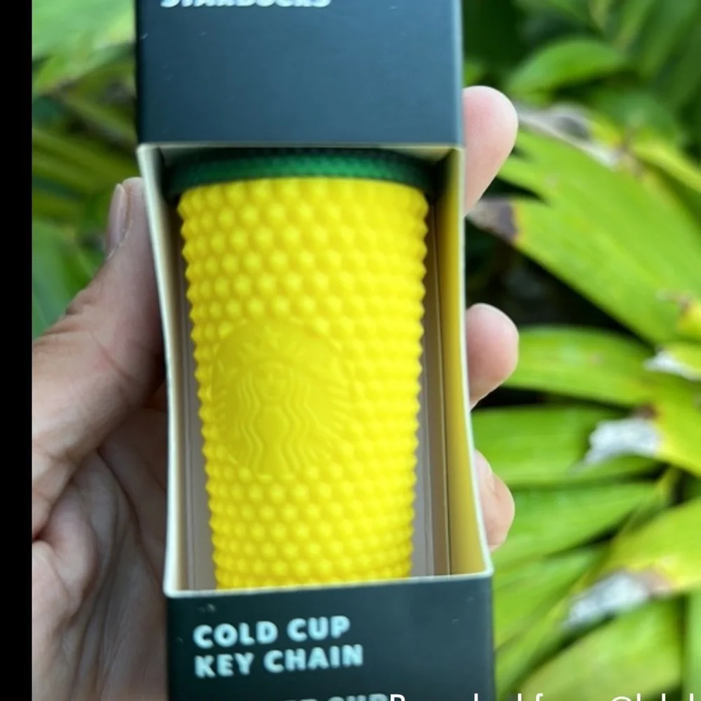 Hawaii collection Pineapple Starbucks cold cup keychain ornament new in box